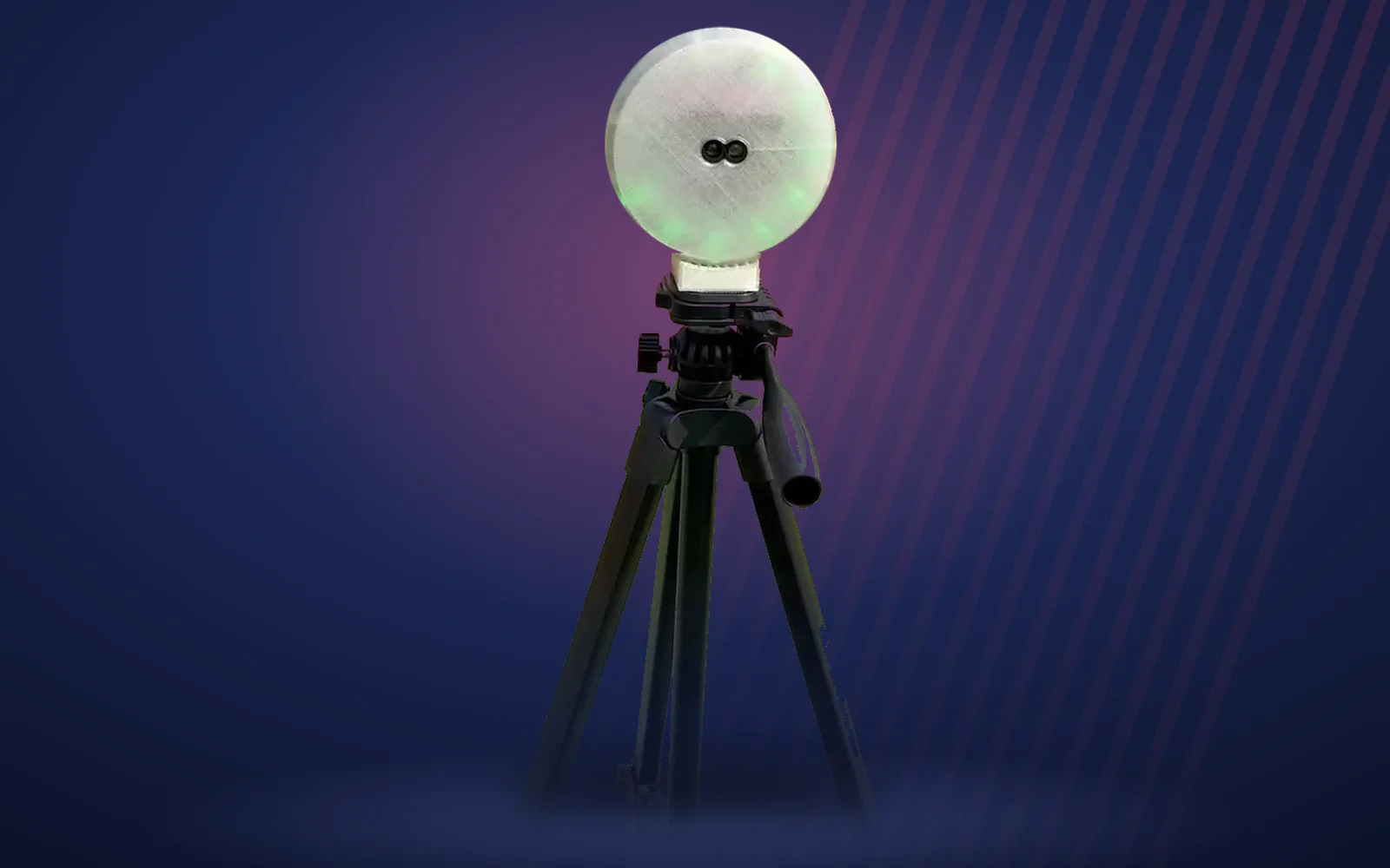 PeakSpot Timing Gates Pro on a tripod